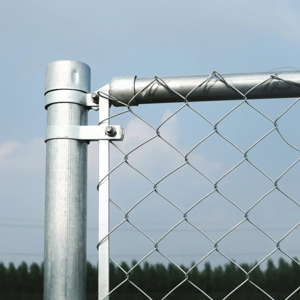 galvanized chain link fence